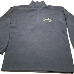 Vintage Dallas Cowboys Nfl Men's Large Fleece 1/2 Zip Pull Over Sweater Navy 90s